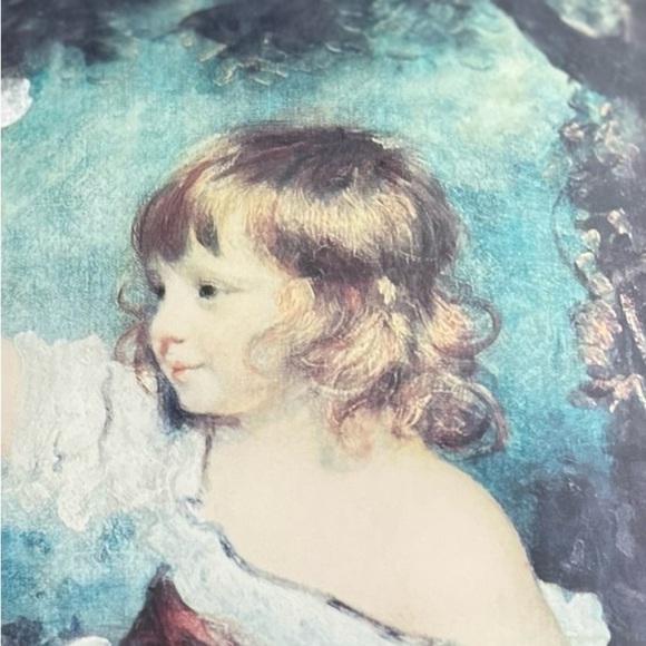 Vintage 1960’s Italian Ornate Gold Framed Reynolds Child Portrait “master hare” - Picture 3 of 11